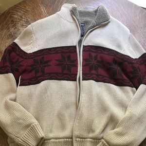 St. John’s Bay fleece lined men’s sweater